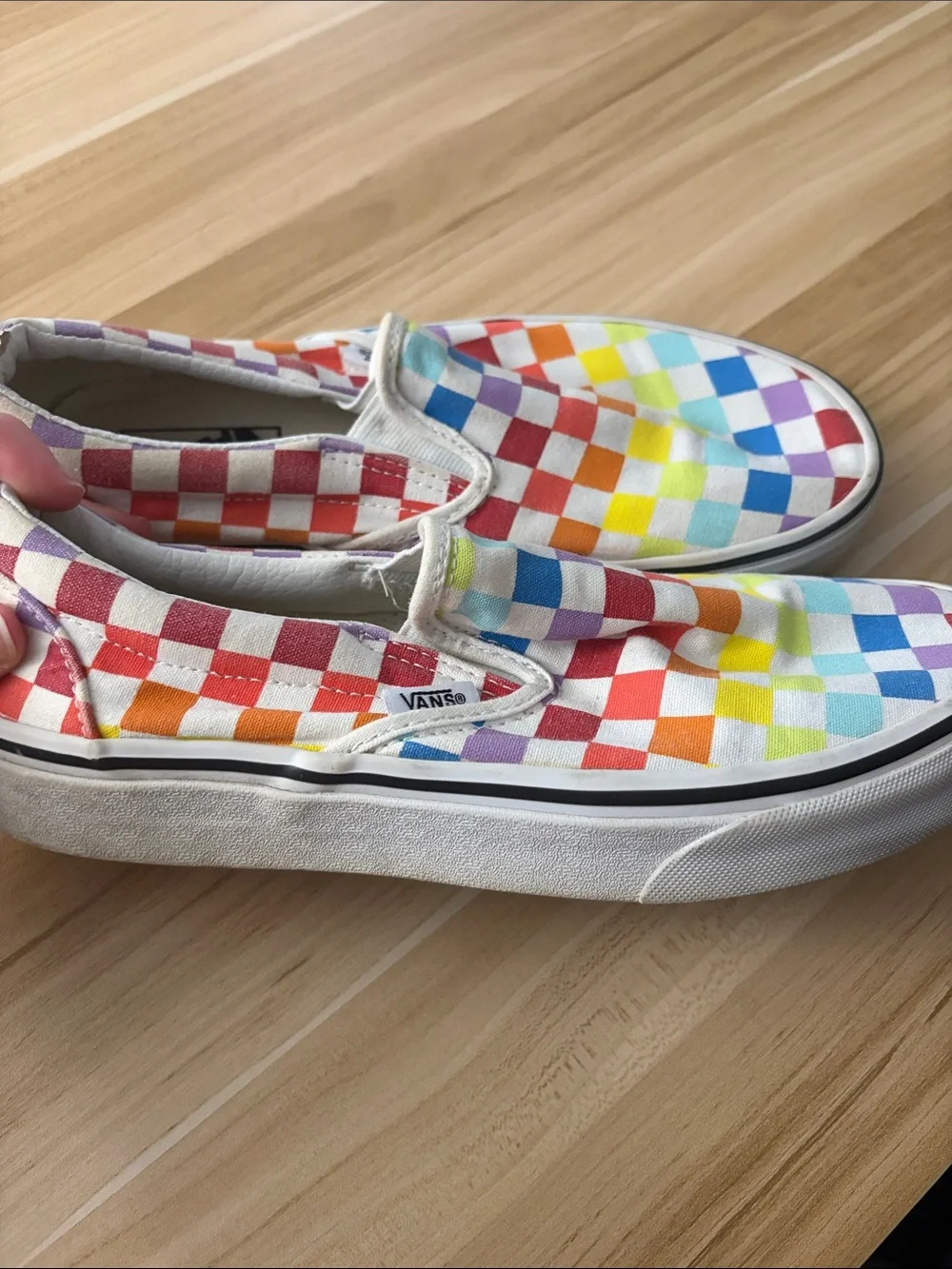 Vans colorful checkerboard
